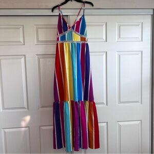 SHEIN - Colorful Striped Maxi Dress - XL